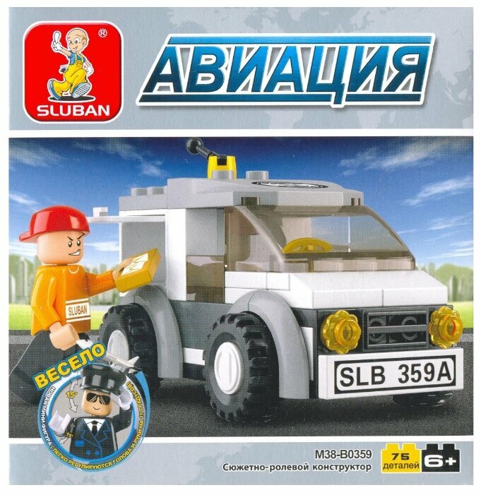 

Конструктор SLUBAN "Авиация: Доставка почты", деталей: 75 (M38-B0359), "Авиация: Доставка почты"