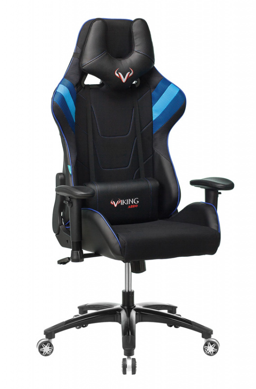 

Кресло игровое Бюрократ VIKING 4 AERO черный/синий (VIKING 4 AERO BLUE), VIKING 4 AERO