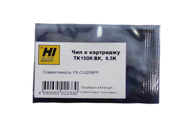 

Чип Hi-Black HB-CHIP-TK-150K для Kyocera FS-C1020MFP (TK-150K/1T05JK0NL0), черный, 6500 страниц
