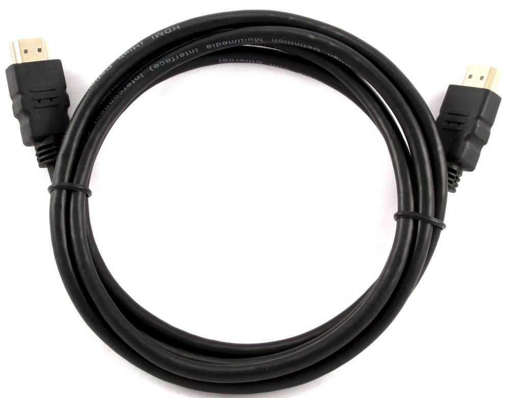 

Кабель HDMI(19M)-HDMI(19M) v1.4 4K, экранированный, 1.8 м, черный Bion