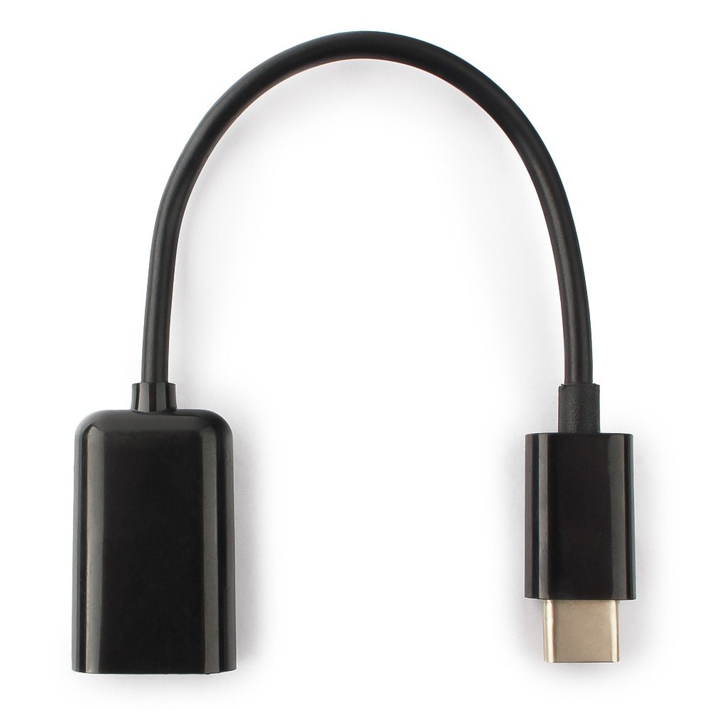 

Переходник Cablexpert USB Type-C-USB 2.0F, пакет (A-OTG-CMAF2-01), Черный