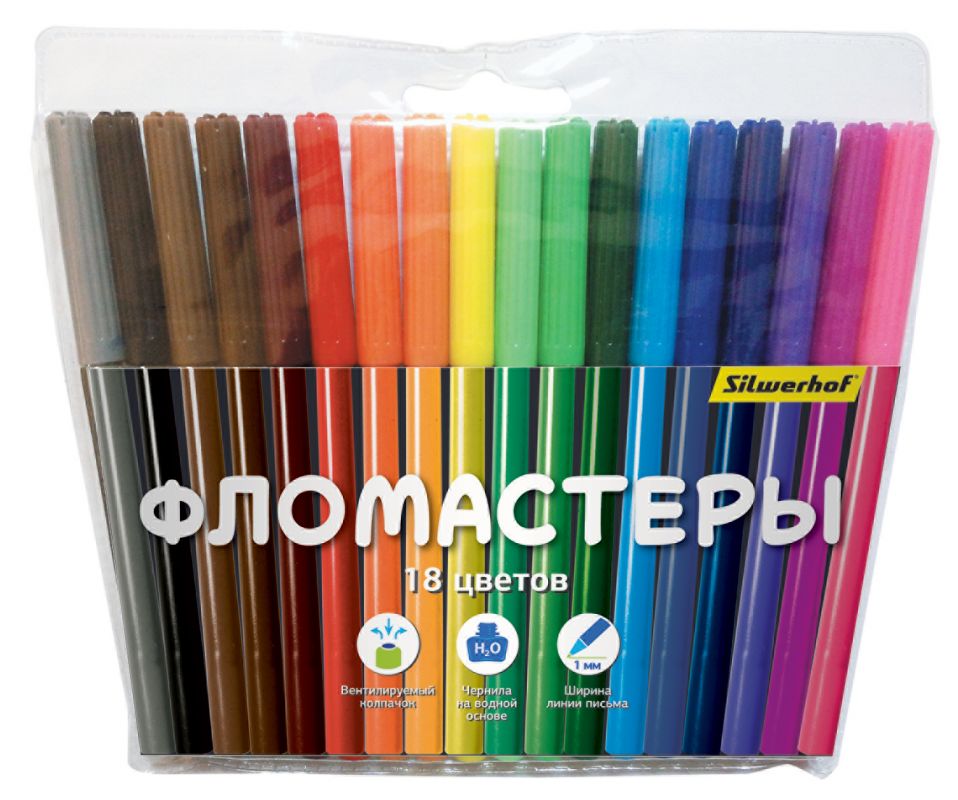 

Фломастеры Silwerhof Народная коллекция, 18 шт. (877071-18), Народная коллекция