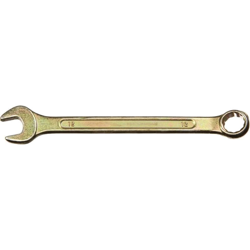 Ключ гаечный комбинированный 12x12 мм, углеродистая сталь, DEXX (27017-12)