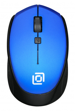 Мышь Oklick 488MW, USB, черный/синий