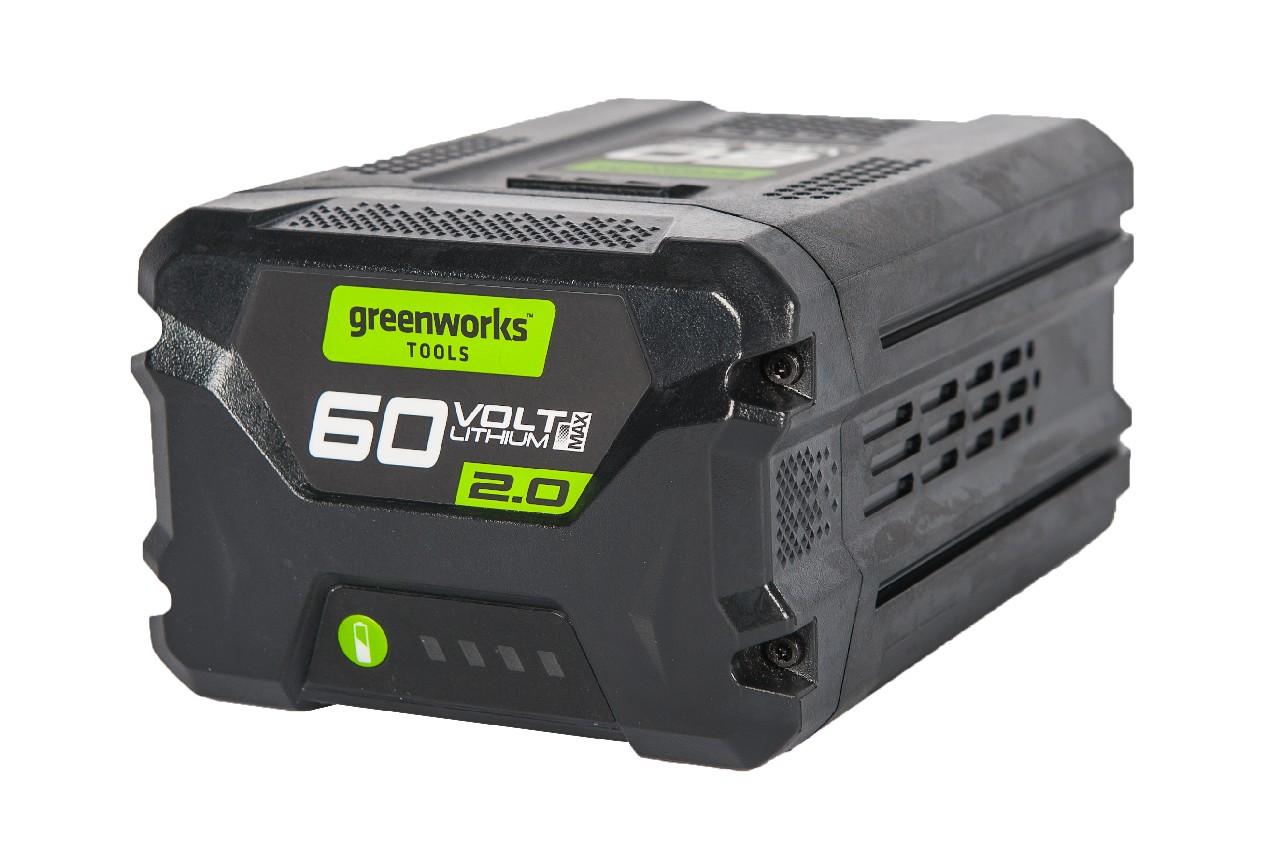 

Аккумулятор Greenworks G60B2, 60V, 2Ah, Li-Ion для Greenworks 60V (2918307), G60B2