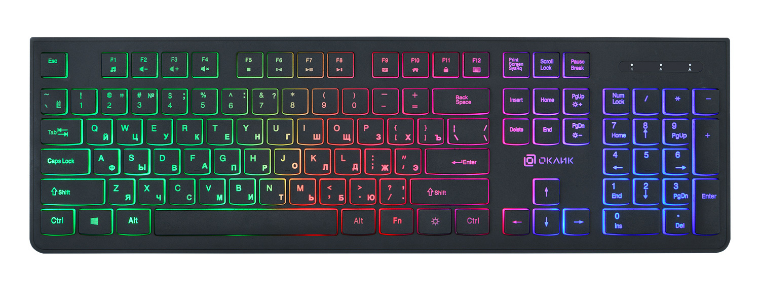Клавиатура Oklick 440ML, USB, черный