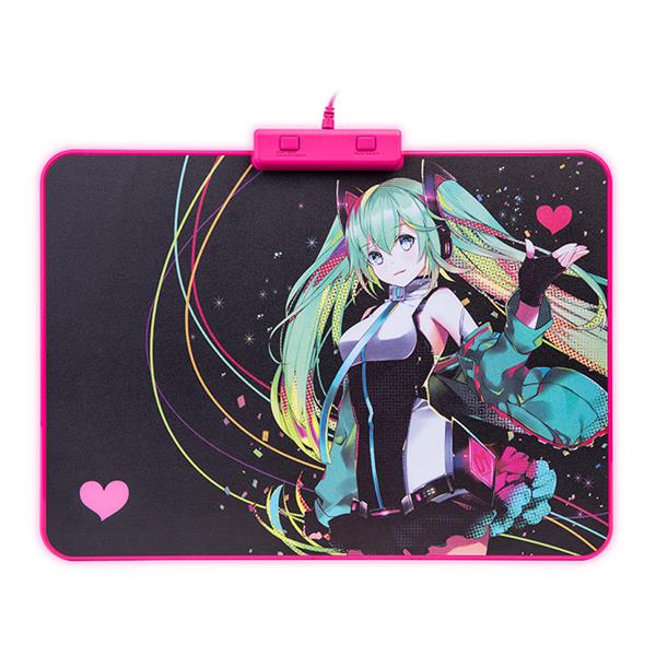 

Коврик для мыши Thermaltake DRACONEM RGB Snowmiku Edition, игровой, RGB, 355x255x4мм, рисунок (MP-DCM-RGBHMS-09), DRACONEM RGB Snowmiku Edition