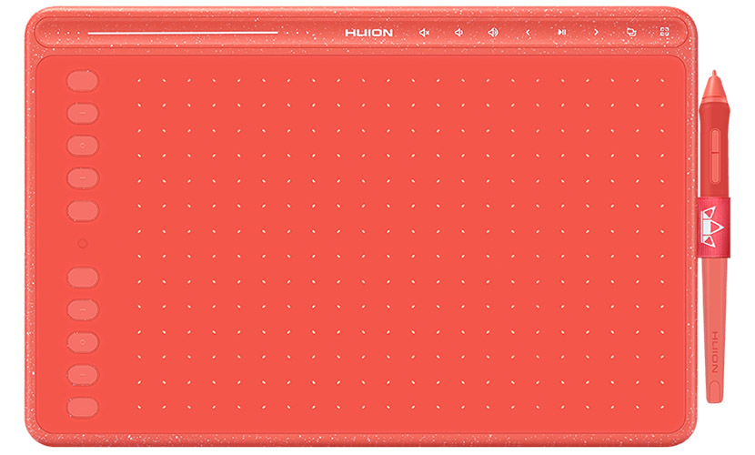 

Графический планшет Huion HS611, 258x161, 5080 lpi, красный (HS611 Coral Red), HS611