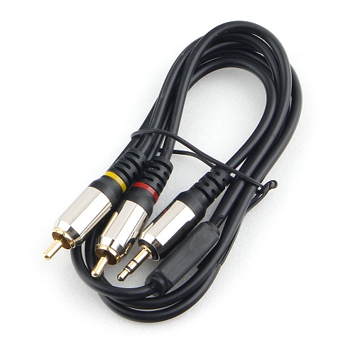 

Кабель Cablexpert Jack 3.5(M)-2xRCA(M), блистер , 1м, черный (CCAB-02-35M2RM-1MB)