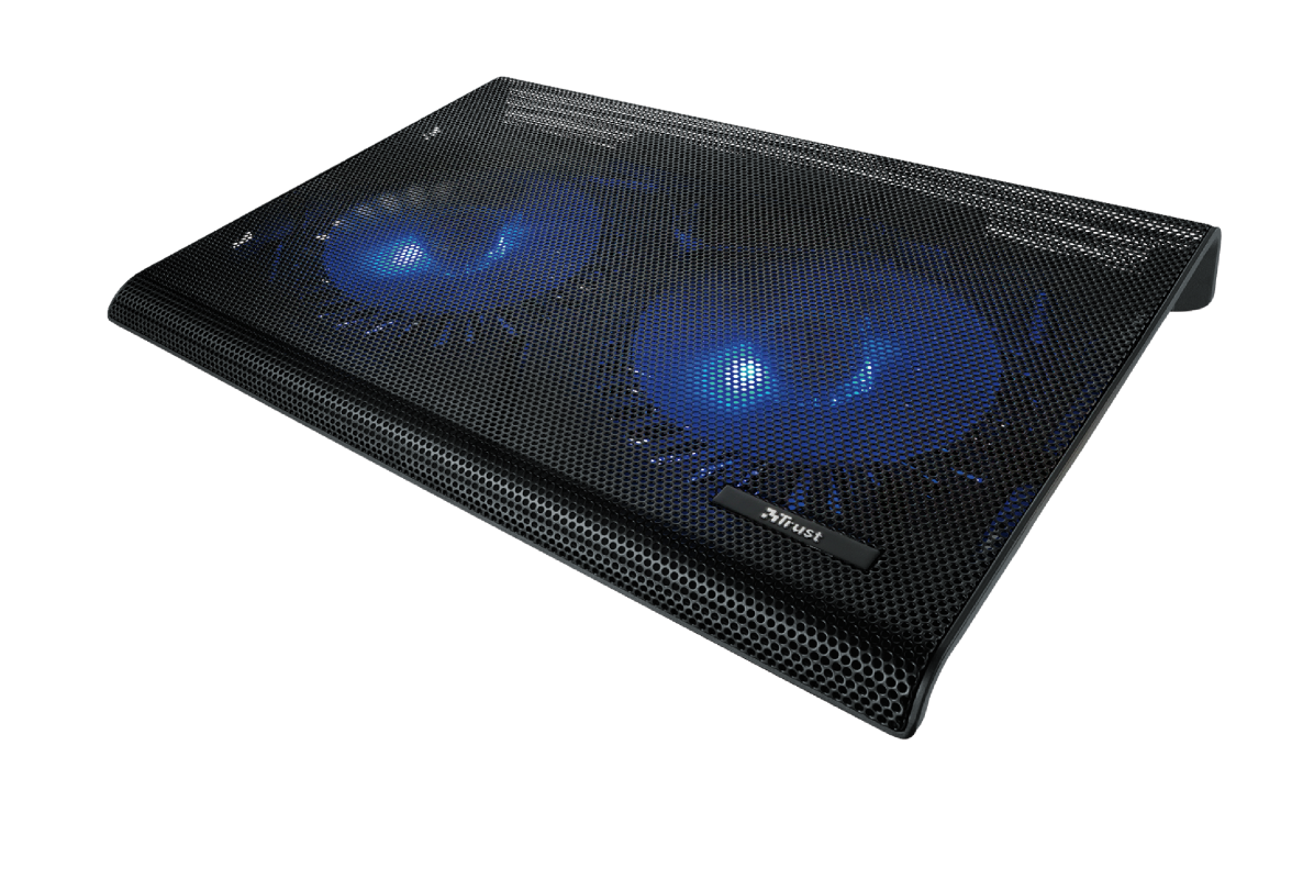 

Охлаждающая подставка для ноутбука 17.3" Trust AZUL, вентилятор: 2x125мм, синяя подсветка, 1xUSB, пластик, металл, черный (20104), AZUL