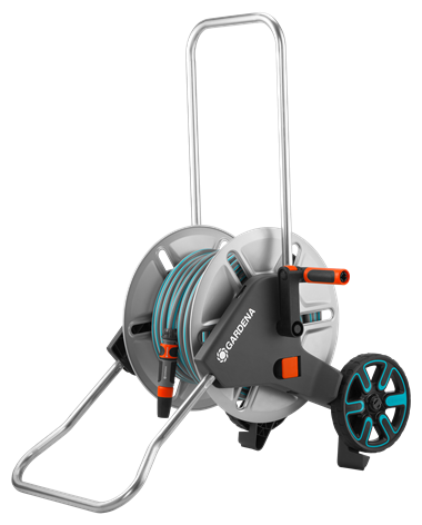 

Тележка GARDENA AquaRoll M 20м +комплект полива, диаметр шланга 1/2" (13 мм), вместимость 60 м, шланг в комплекте, ручное сматывание (18542-20.000.00), AquaRoll M 20м +комплект полива