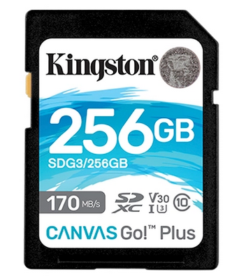 Карта памяти SDXC Kingston 256Gb Class 10 UHS-I U3 (SDG3/256GB)