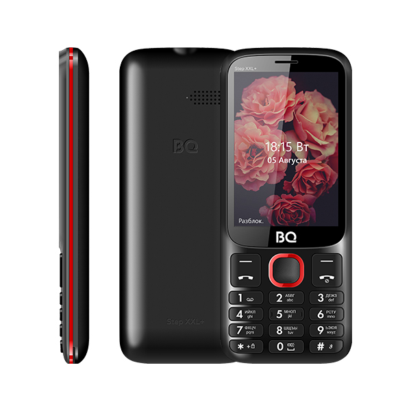 

Мобильный телефон BQ 3590 Step XXL+, 3.5" 480x320 TN, 65.5Mb RAM, 65.5Mb, BT, 2-Sim, 1400mAh, micro-USB, черный/красный, 3590 Step XXL+