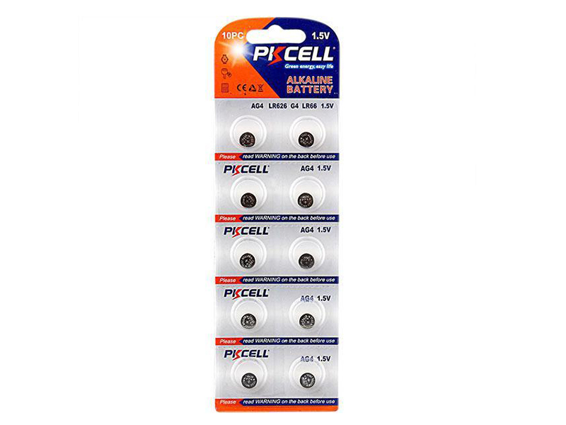 Батарея PKCELL AG4-10B, LR66/AG4, 1.5V, 10шт. (16400)