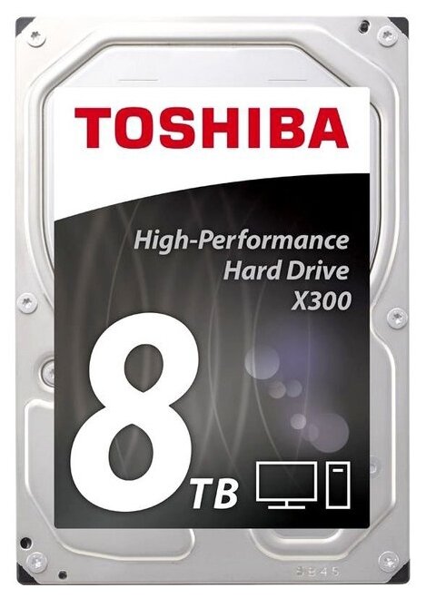 

Жесткий диск (HDD) Toshiba 8Tb X300, 3.5", 7200rpm, 256Mb, SATA3 (HDWR180UZSVA)