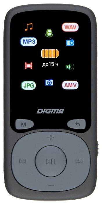 

Плеер Digma B4 8Gb, черный (B4BK), B4