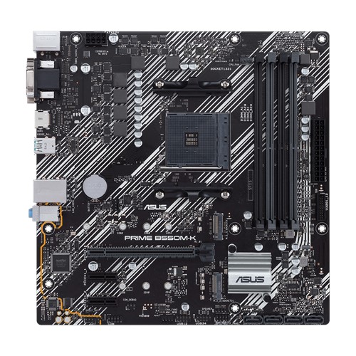 Материнская плата ASUS PRIME B550M-K, SocketAM4, AMD B550, mATX