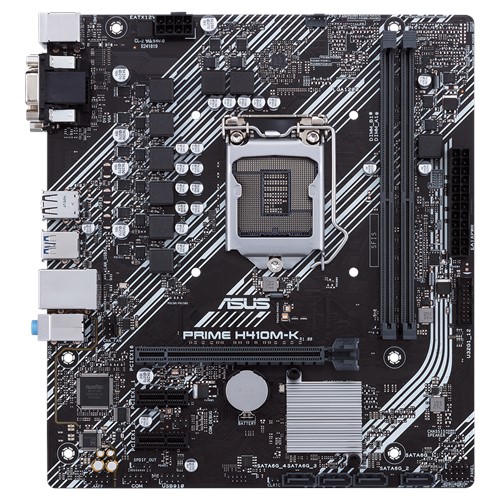 

Материнская плата ASUS PRIME H410M-K, Socket1200, Intel H410, 2xDDR4, PCI-Ex16, 4SATA3, 7.1-ch, GLAN, 4 USB 3.2, VGA, DVI, mATX, Retail, PRIME H410M-K