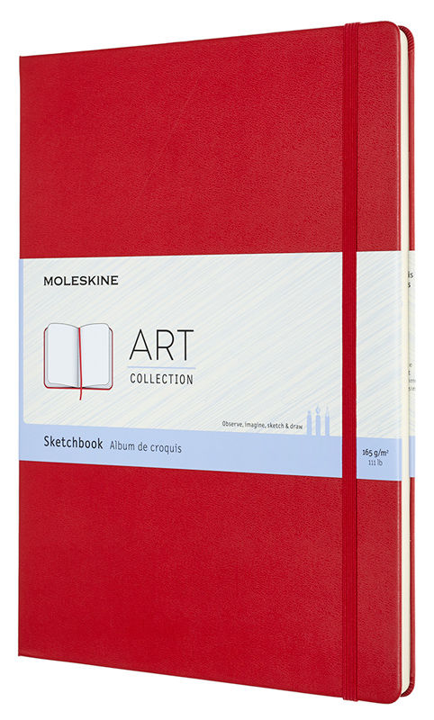 

Блокнот для рисования 96 листов, А4, 165г/м², твердая обложка, красный, Moleskine ART SKETCHBOOK (ARTBF832F2), ART SKETCHBOOK