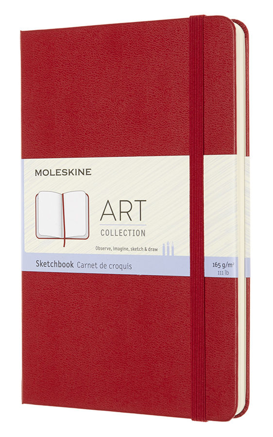 Блокнот для рисования 88 листов 115x180 мм мягкая обложка красный Moleskine ART SKETCHBOOK ARTQP054F2 2900₽