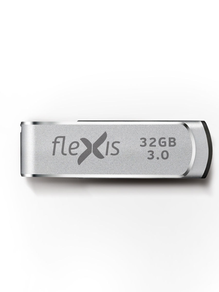 

Флешка 32Gb USB 3.0 Flexis RS-105, серебристый (FUB30032RS-105), RS-105