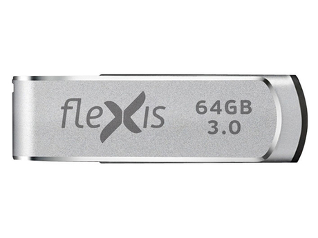 

Флешка 64Gb USB 3.0 Flexis RS-105, серебристый (FUB30064RS-105), RS-105