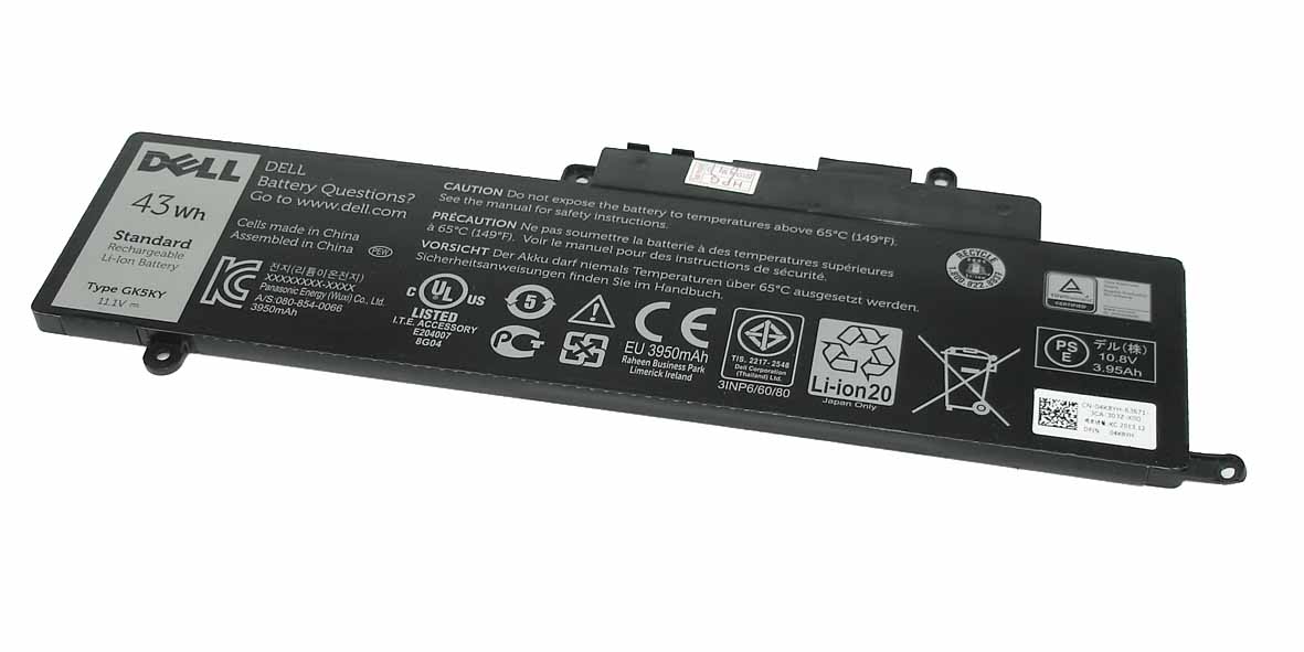 Аккумуляторная батарея Original для Dell 13-7000 GK5KY 111V 3950mAh черный DL13-OR 234000₽