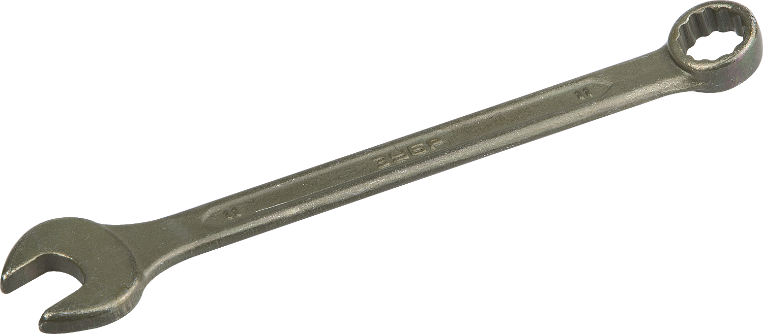 

Ключ гаечный комбинированный 11x11 мм, CrV, ЗУБР (27025-11)