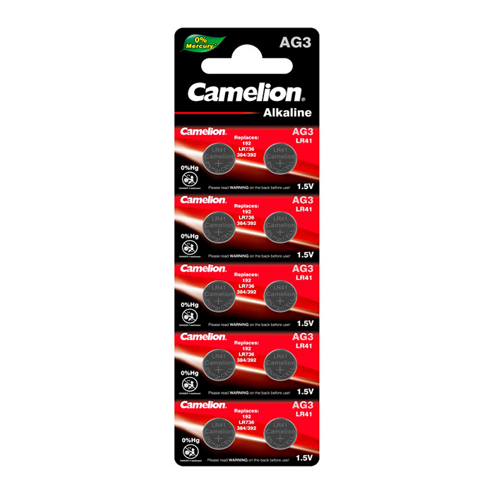 

Батарейка Camelion LR41/10BL, LR41, 1.5V, 10 шт