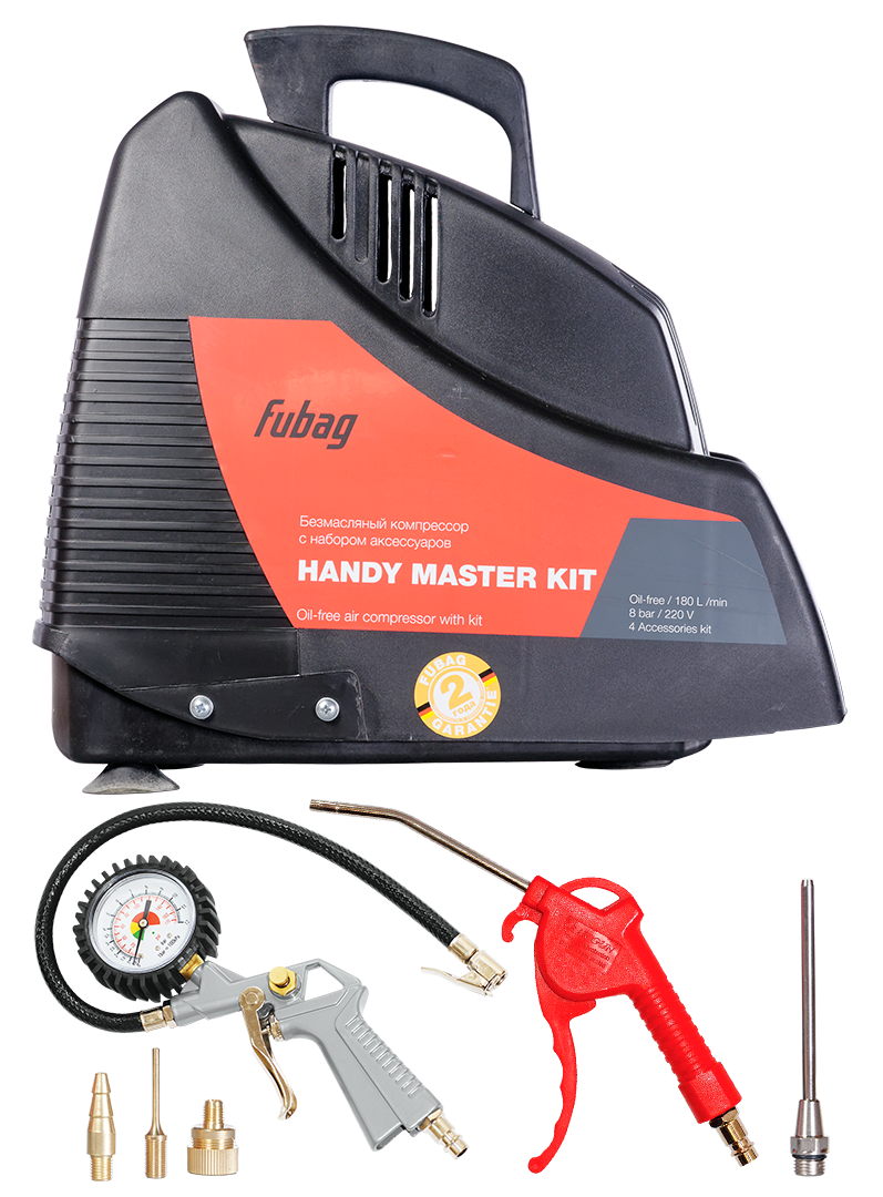 Компрессор воздушный Fubag Handy Master Kit, 180л/мин