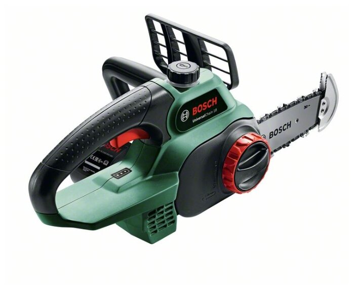 

Пила цепная BOSCH UniversalChain 18, шина 20 см, шаг 3/8 дюйма, аккумуляторная, 18В, Li-Ion, 3кг, без АКБ и ЗУ (06008B8001), 18