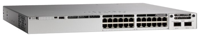 

Коммутатор Cisco Catalyst 9300L-24P-4G-E, управляемый, кол-во портов: 24x1 Гбит/с, установка в стойку, PoE (макс. 505W) (C9300L-24P-4G-E), Catalyst 9300L-24P-4G-E