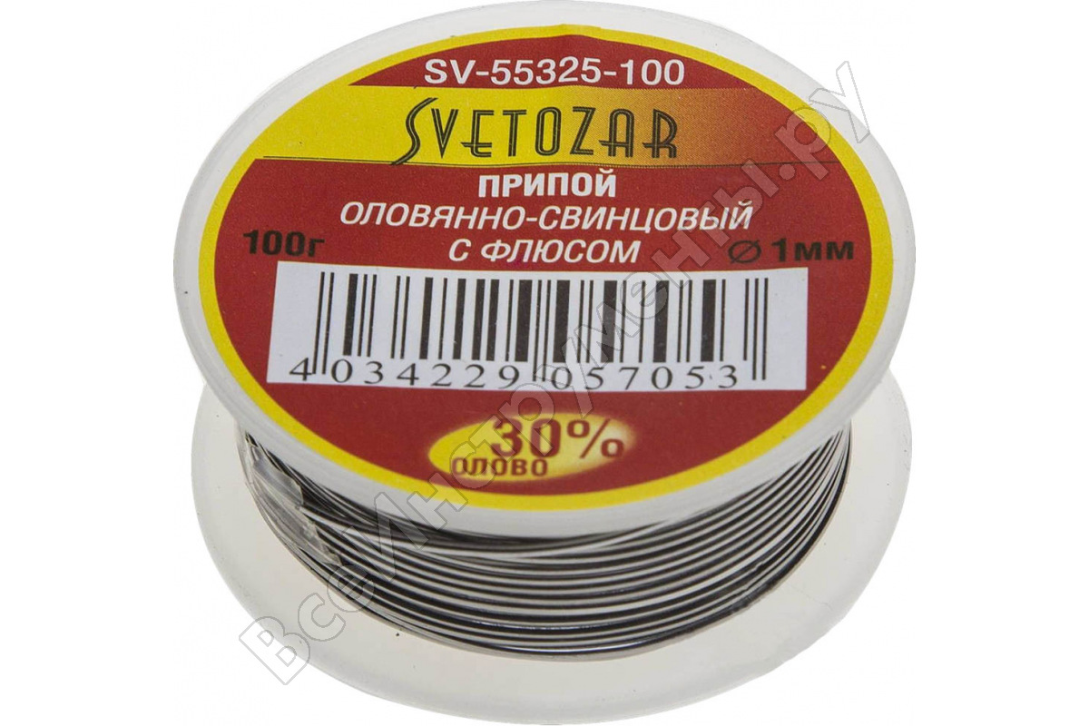 

Припой СВЕТОЗАР SV-55325-100, 100г, SV-55325-100