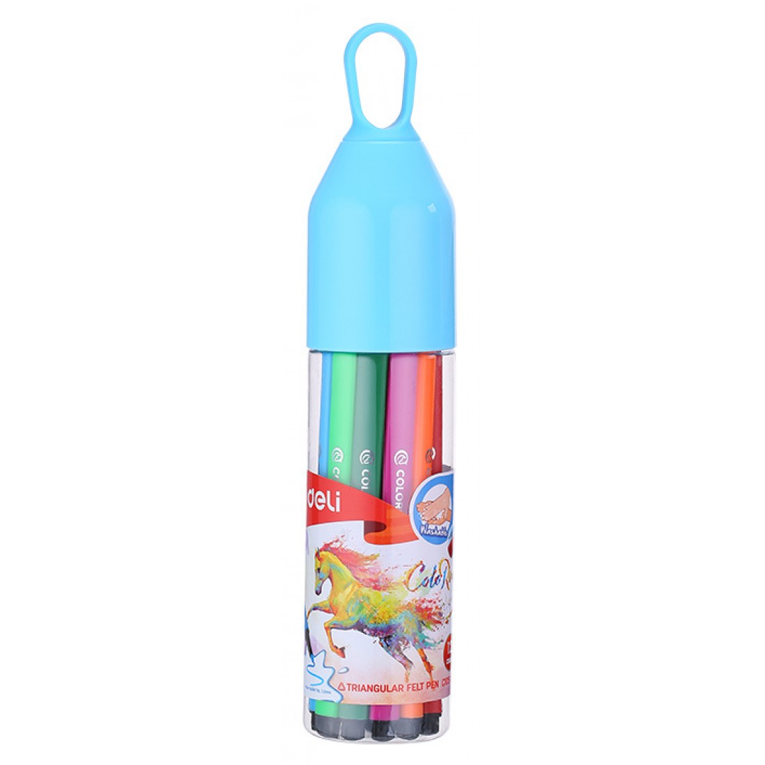 

Фломастеры смываемые Deli EC10506 ColoRun, 12 шт. (EC10506), EC10506 ColoRun
