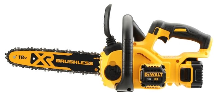 

Пила цепная DeWALT XR 18 B DCM565P1, шина 30 см, шаг 3/8 дюйма, аккумуляторная, 18В, 5 А·ч, Li-Ion, 3.6кг, DCM565P1