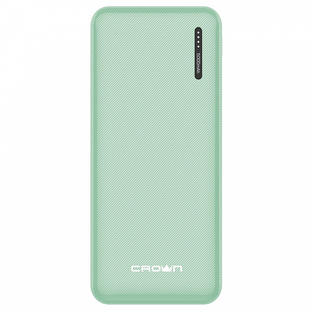 

Портативный аккумулятор (Powerbank) Crown CMPB-5000, 5000mAh, 1xUSB, 2.1A, Type-C, фисташковый, CMPB-5000