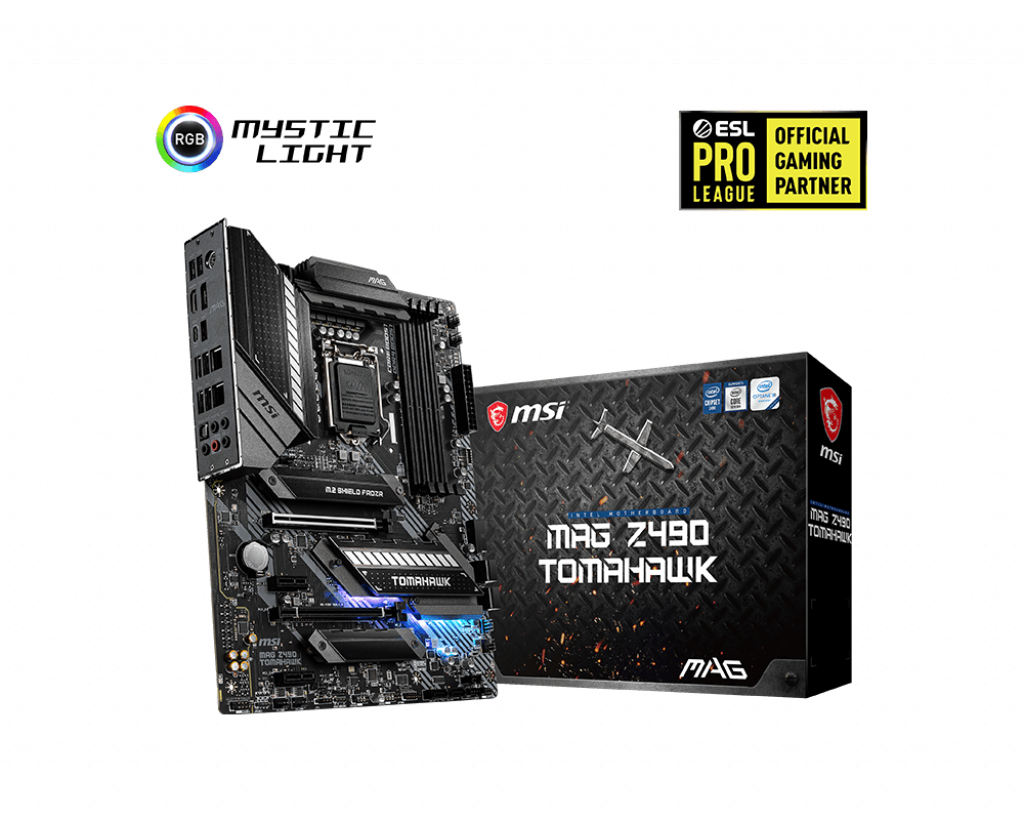 

Материнская плата MSI MAG Z490 TOMAHAWK, Socket1200, Intel Z490, 4xDDR4, 2PCI-Ex16, 6SATA3, 7.1-ch, GLAN, 2.5GLAN, 7 USB 3.2, 2 USB Type-C, HDMI, DP, ATX, Retail, MAG Z490 TOMAHAWK