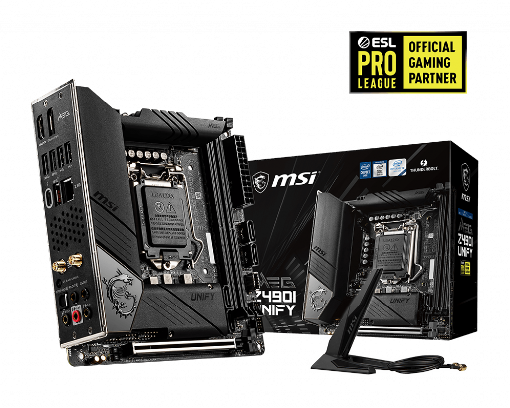 

Материнская плата MSI MEG Z490I UNIFY, Socket1200, Intel Z490, 2xDDR4, PCI-Ex16, 4SATA3, 7.1-ch, 2.5GLAN, 5, 2USB Type-C, HDMI, DisplayPort, mini-ITX, Retail, MEG Z490I UNIFY