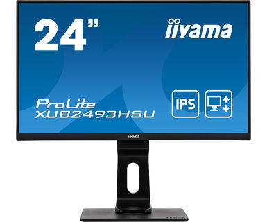 

Монитор 23.8" Iiyama XUB2493HSU-B1 IPS, 1920x1080 (16:9), 250кд/м2, 4мс, VGA, HDMI, DisplayPort, USB-Hub, черный, XUB2493HSU-B1