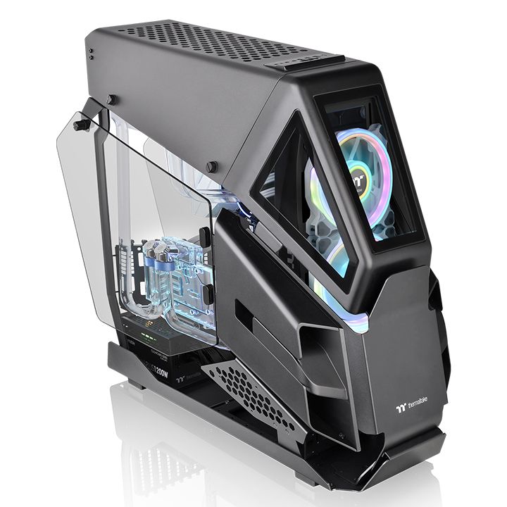 Корпус Thermaltake AH T600, EATX, Full-Tower, 2xUSB 3.0, USB Type-C, черный, без БП (CA-1Q4-00M1WN-00)