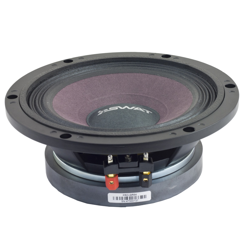 

Автомобильная акустика коаксиальная SWAT SP PRO-GR84, 20 см (8 дюйм.), 1, 180 (400), 77-5.5КГц, 96, 4 Ом, без решетки, 1шт. (GR-84), SP PRO-GR84