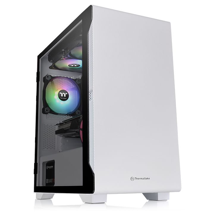 

Корпус Thermaltake S100 TG Snow, mATX, Micro-Tower, USB 3.0, белый, без БП (CA-1Q9-00S6WN-00), S100 TG Snow