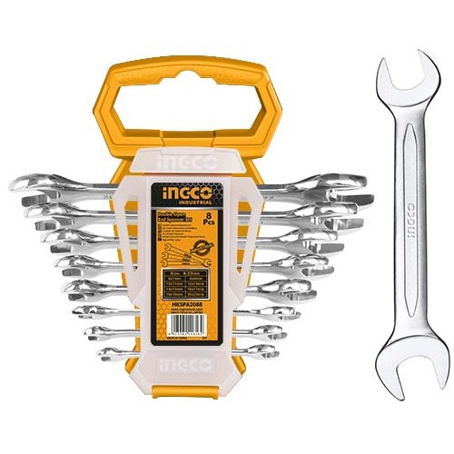 Набор гаечных ключей INGCO, предметов в наборе: 8шт., пластиковый держатель (HKSPA2088) - - фото 1