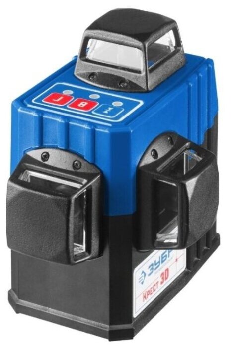 

Уровень лазерный (нивелир) линейный, до 20 м, 0.3 мм/м, самовыравнивание, 3xАА, ЗУБР Профессионал Крест-3D-2 (34908-2), Крест-3D-2