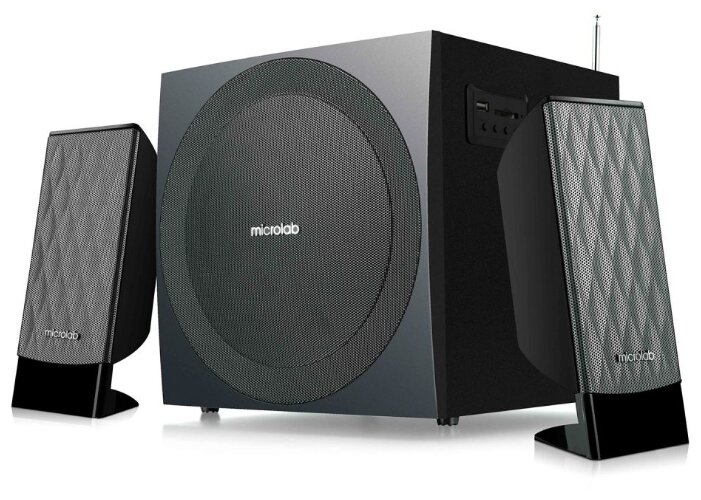 

Акустика 2.1 Microlab M-300BT, 38W, Bluetooth, черный, M-300BT