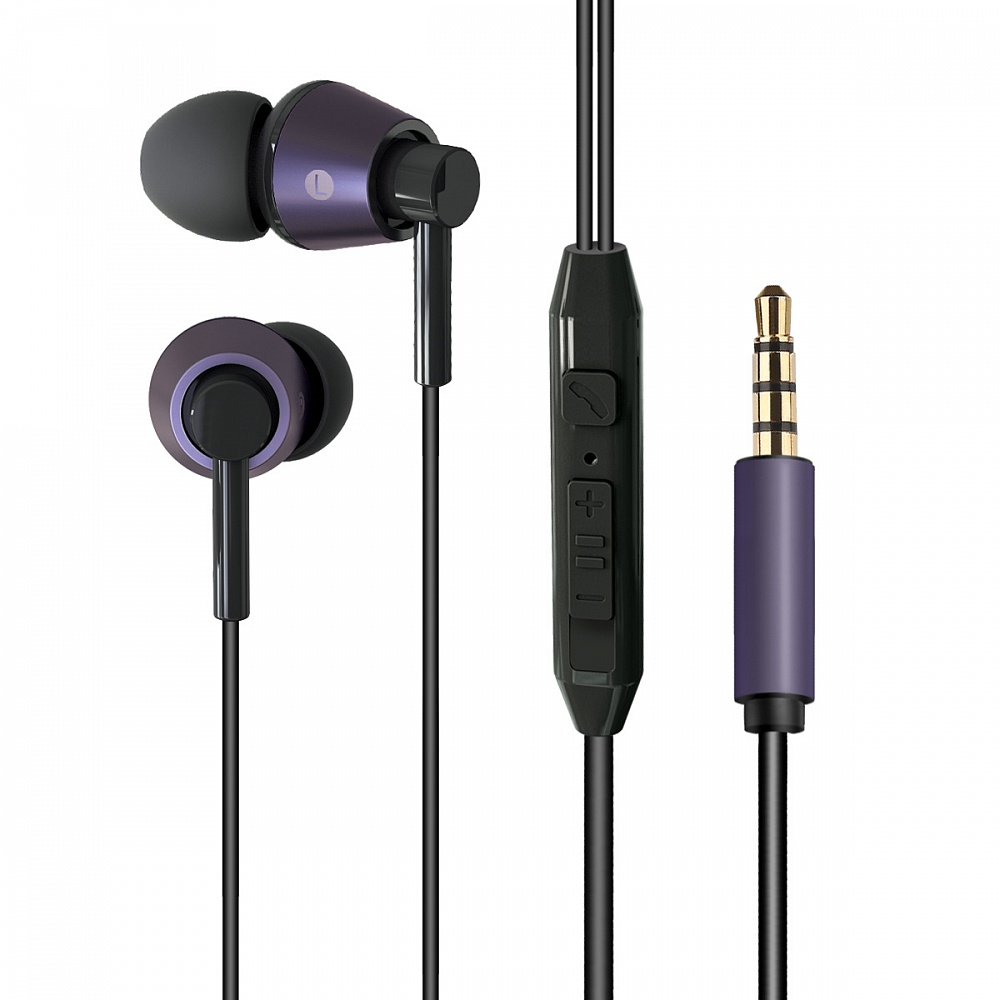 

Проводная гарнитура CROWN CME-254, Jack 3.5mm, черный/фиолетовый, CME-254