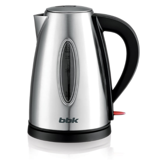 Чайник электрический BBK EK1762S 1.7л. 2.2 кВт, нержавеющая сталь, серебристый/черный