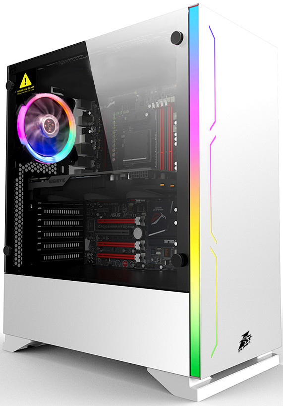 

Корпус 1STPLAYER BLACK.SIR B6 WHITE, ATX, Midi-Tower, USB 3.0, белый, Без БП (B6W-1R1), BLACK.SIR B6 WHITE