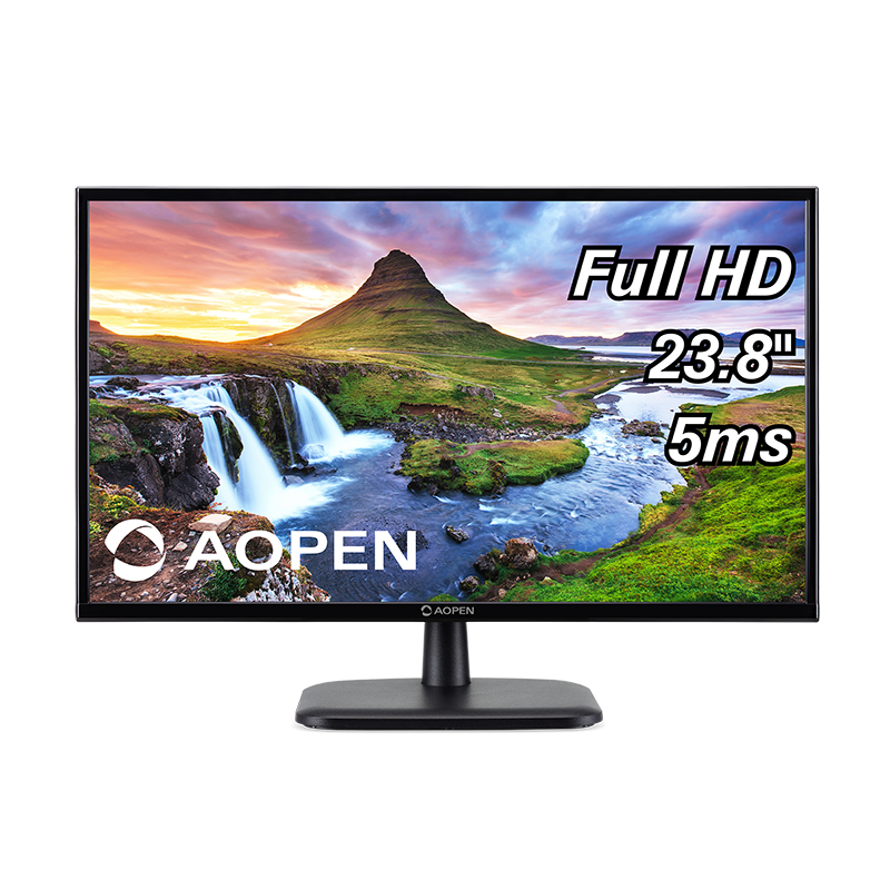 

Монитор 23.8" AOpen 24CL1Ybi IPS, 1920x1080 (16:9), 200кд/м2, 5мс, VGA, HDMI, черный (UM.QE1EE.006), 24CL1Ybi