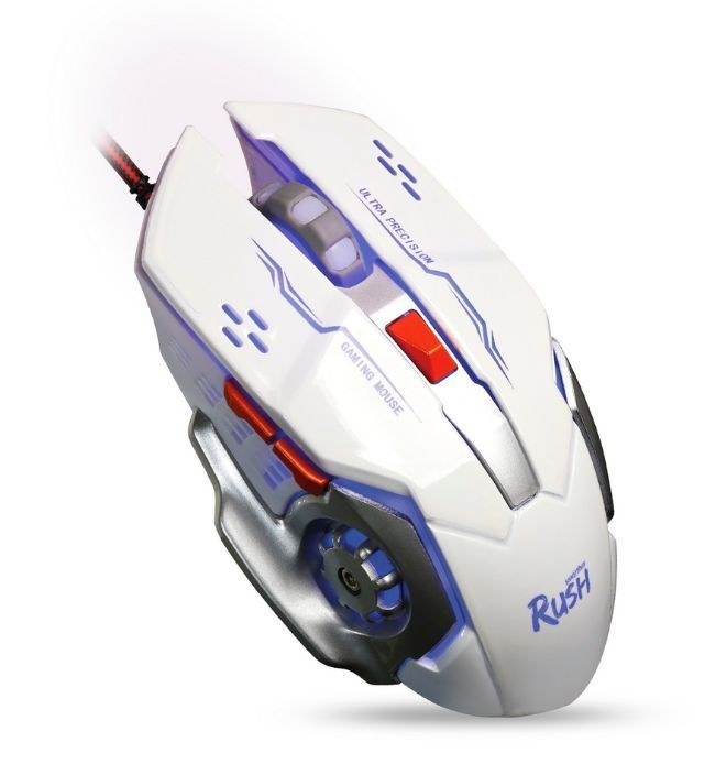

Мышь проводная SmartBuy RUSH 7724G-W, 3200dpi, оптическая светодиодная, USB, белый (SBM-724G-W), RUSH 7724G-W